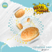 1001 HAMBURGER BUN SESAME 4" 53g 2x24 AMERICANA