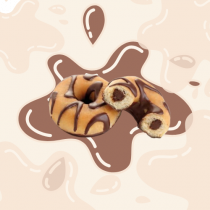 DONUTS Noir Fourré Décoré x36