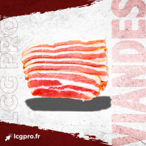 BACON DE BŒUF TRANCHE SURGELÉ AVS 10 x 500g