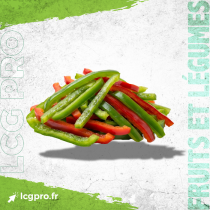 POIVRON VERT ROUGE LANIÈRE SURGELÉS  4x2.5KG