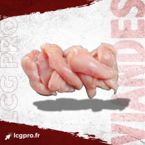 STRIPS DE POULET FRAIS SOUS VIDE CALIBRE 55gr AVS 4X2,5kg