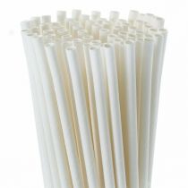 PAILLE DROITE KRAFT BLACK 100 X 100 PCS PROMO